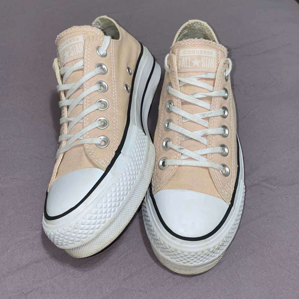 Platform Peachy Tan Converse